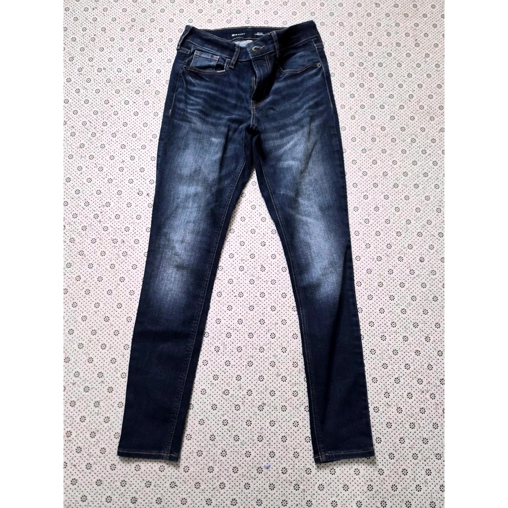 Old Navy Rockstar Super Skinny Mid-Rise Dark Wash Jeans Size 4
